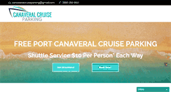 Desktop Screenshot of canaveralcruiseparking.com